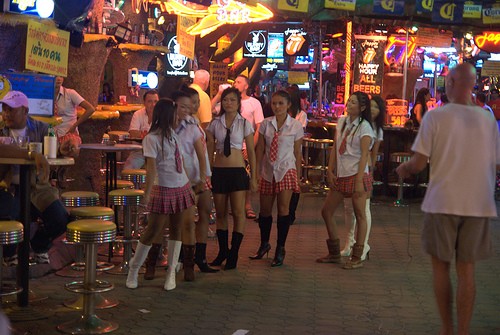 Các tụ điểm nơi gái mại dâm ở Thái Lan thường hoạt động